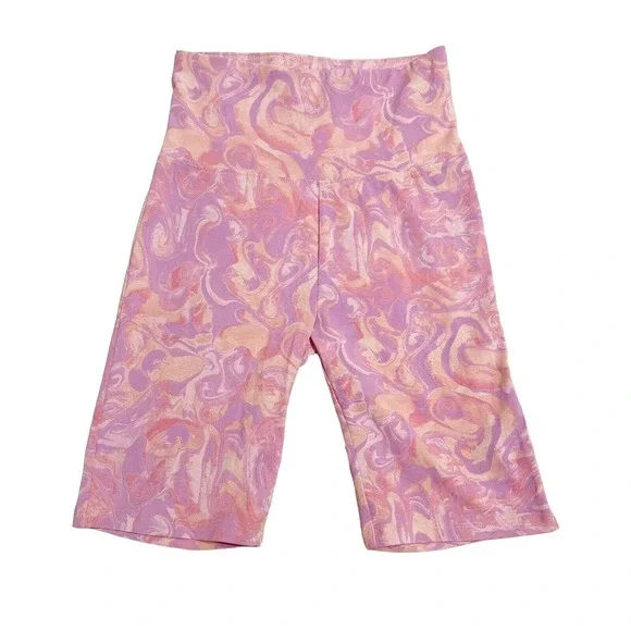 BP Nordstrom NWT Women's High Rise Bike Shorts Sz XS Pink Peach - Picture 2 of 4